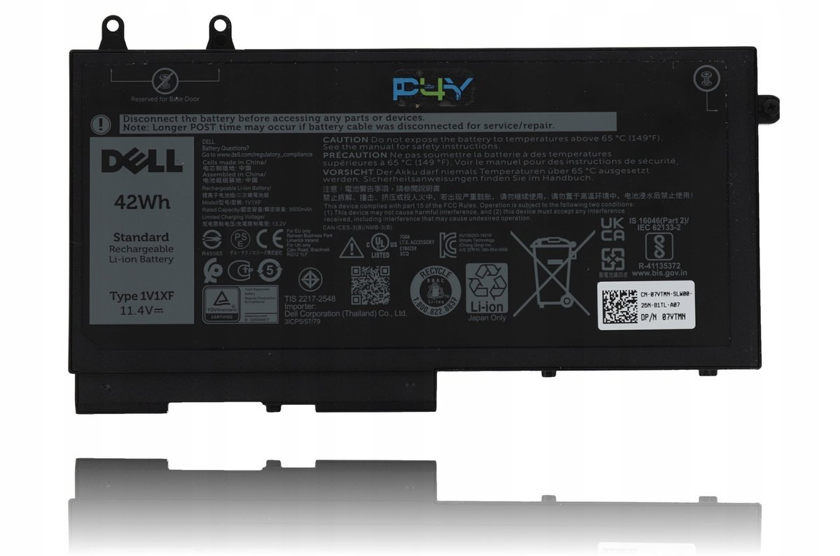 Oryginalna Bateria Dell 42Wh 3C 1V1XF XV8CJ 27W58 7VTMN