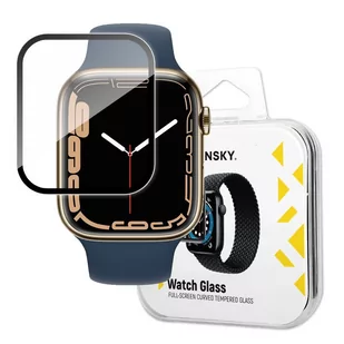 Szkło Hybrydowe do Apple Watch 7 / 8 41mm czarny - Akcesoria do smartwatchy - miniaturka - grafika 1