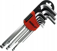 Klucze i nasadki - Dedra Klucze sześciokątne kulka długie 1.5-10mm zestaw 9szt, CRV - miniaturka - grafika 1
