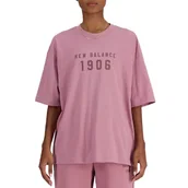 Koszulki sportowe damskie - Koszulka New Balance WT41519RSE - różowa - miniaturka - grafika 1