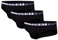 Majtki męskie - TOMMY HILFIGER MAJTKI MĘSKIE BRIEF 3 PARY BLACK UM0UM01227 0R9 - Rozmiar: S - miniaturka - grafika 1