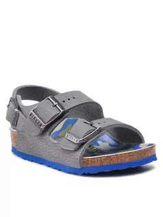 Buty dla chłopców - Birkenstock Sandały Milano Kinder 1022591 Szary - grafika 1