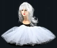 Dodatki do strojów karnawałowych - Anioł Przebranie Strój Biała Spódniczka Dla Dzieci + Peruka Aniołka - miniaturka - grafika 1