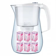 Dzbanki filtrujące - Dzbanek filtrujący Aquaphor Provence 4,2 l + 3 wkładów, biały - miniaturka - grafika 1
