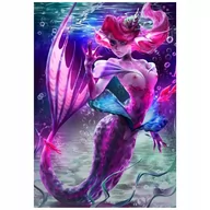 Zabawki kreatywne - Diamentowa MOZAIKA SYRENA GB0004 - miniaturka - grafika 1