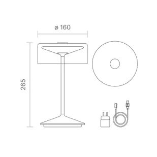Sigor Akumulatorowa lampa stołowa Numotion LED, IP54, różowe złoto - Lampy stojące - miniaturka - grafika 2