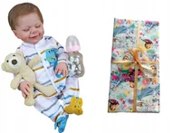 Lalki dla dziewczynek - REALISTYCZNA LALKA REBORN JAK ŻYWE DZIECKO 50CM PL - miniaturka - grafika 1