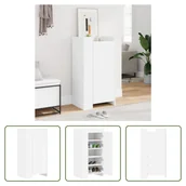 Szafki na buty - The Living Store szafka na buty biała 52x37,5x100 cm materiał drewnopochodny - miniaturka - grafika 1