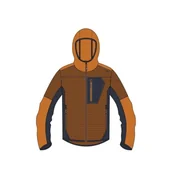 Kurtki męskie - CMP Męska kurtka polarowa Knit Tech ze stałym kapturem kurtka męska - miniaturka - grafika 1