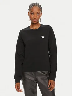 KARL LAGERFELD Bluza Ikonik 2.0 245W1810 Czarny Regular Fit - Bluzy damskie - miniaturka - grafika 1