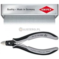 Kombinerki i obcęgi - Precyzyjne szczypce tnące boczne ESD dla elektroników KNIPEX 79 12 125 - miniaturka - grafika 1