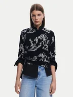 Swetry damskie - Desigual Sweter 25SWJF04 Czarny Regular Fit - miniaturka - grafika 1