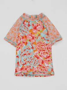 Koszulka kąpielowa ze wzorem na całej powierzchni model ‘Tessi’ - Stroje kąpielowe dla dziewczynek - miniaturka - grafika 1