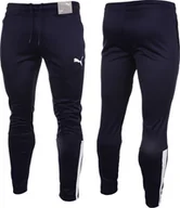 Spodnie sportowe męskie - Puma Spodnie męskie Puma teamLIGA Training Pants granatowe 657242 06 XL - miniaturka - grafika 1