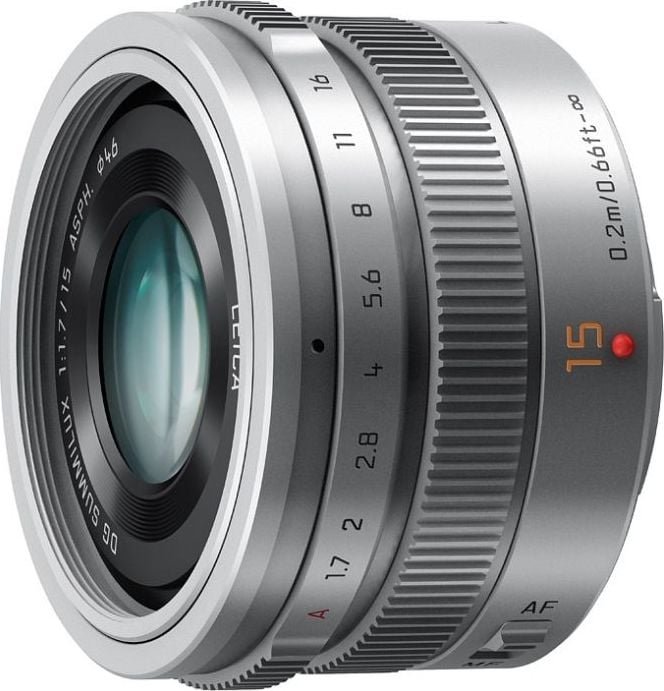 Panasonic 15mm f/1.7 Summilux  H-X015E srebrny (H-X015E-K)