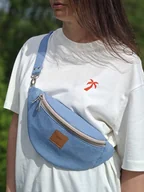 Nerki - Nerka damska z 'lnianej' plecionki Niebieska - miniaturka - grafika 1