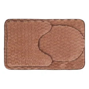 Dywanik łazienkowy 3-elementowy Andora brązowy - Dywaniki łazienkowe - miniaturka - grafika 1