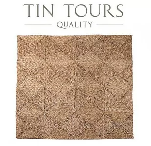 KWADRATOWA MATA PODŁOGOWA Z TRAWY MORSKIEJ 120x120 cm - Dywany - miniaturka - grafika 1