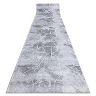 Dywany - Chodnik DYWANY ŁUSZCZÓW Strukturalny MEFE 2783 Marmur dwa poziomy runa szary 70cm, 70x420 cm - miniaturka - grafika 1