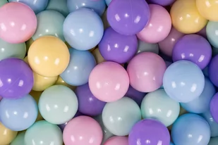 MeowBaby Zestaw Plastikowych Piłeczek 7cm, 100 sz - Suche baseny - miniaturka - grafika 1