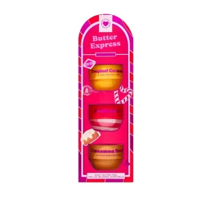 Makeup Revolution Butter Express zestaw prezentowy świąteczne mini masełka do pielęgnacji ciała 3 x 65 ml - Zestawy kosmetyków damskich Makeup Revolution Butter Express zestaw prezentowy świąteczne mini masełka do pielęgnacji ciała 3 x 65 ml - Zestawy kosmetyków damskich - miniaturka - grafika 1