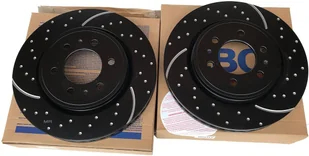 Przednie klocki YellowStuff + NAWIERCANE NACINANE tarcze hamulcowe EBC seria GD Ford F-150 2010- - Tarcze hamulcowe - miniaturka - grafika 15