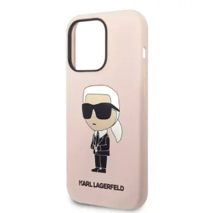 Karl Lagerfeld Etui KLHMP14XSNIKBCP do iPhone 14 Pro Max 6,7" hardcase Silicone Ikonik Magsafe różowy/pink - Etui i futerały do telefonów - miniaturka - grafika 6