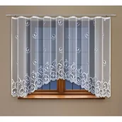 Firany - Firanka żakardowa odpasowana z wszytą taśmą marszczącą 160 x 300 cm - miniaturka - grafika 1