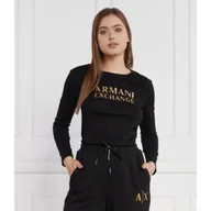 Bluzki damskie - Armani Exchange Bluzka | Regular Fit - miniaturka - grafika 1