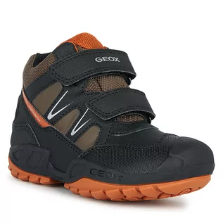 Buty dla chłopców - Śniegowce Geox J New Savage Boy B A J261WA 0CEFU C9279 M Black/Dk Orange - grafika 1