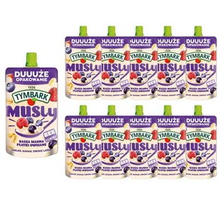 Tymbark Musly Mus kasza manna owoce leśne 170 g x 10 sztuk - Koncentraty warzywne, przeciery - miniaturka - grafika 1