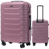 Walizki - WINGS Bagaż REJESTROWANY do samolotu WALIZKA twarda POJEMNA na 4 kółkach - miniaturka - grafika 1