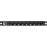 Listwy zasilające - Listwa zasil.rack Pdu 1U 16A 2m 8sch. PDU-08F-0200 - miniaturka - grafika 1