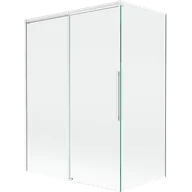 Parawany nawannowe - Mexen Rox parawan nawannowy 2-skrzydłowy rozsuwany 120 + 70 x 150 cm, transparent, biały - 8C9-120-070-20-00 - miniaturka - grafika 1