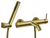 Zestawy prysznicowe - Zestaw prysznicowy Ferro BCK77BG / CIRICULUS / BAT. NATRYSKOWA Z ZESTAWEM NATRYSKOWYM SZCZOTKOWANE ZŁOTO - miniaturka - grafika 1