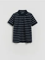 Koszulki dla chłopców - Reserved - T-shirt polo - granatowy - miniaturka - grafika 1