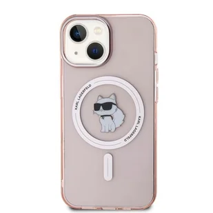 Karl Lagerfeld KLHMP12MHFCCNOP iPhone 12/12 Pro 6.1" różowy/pink hardcase IML Choupette MagSafe - Etui i futerały do telefonów - miniaturka - grafika 1