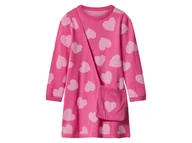 Sukienki i spódniczki dla dziewczynek - lupilu® Sukienka dzianinowa dziewczęca z bawełny (Różowy, 110/116) - miniaturka - grafika 1