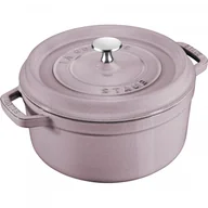 Garnki - Garnek żeliwny Okrągły 2.6l Kwiat Wiśni La Cocotte Staub - miniaturka - grafika 1