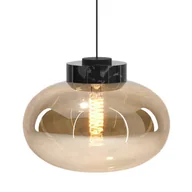 Lampy sufitowe - Wisząca lampa nad stół Moonstone P0518 Maxlight bursztynowa biała - miniaturka - grafika 1