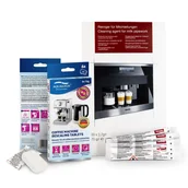 Akcesoria i części do ekspresów do kawy - Zestaw Miele, 10180270 7189920 Środek Do Czyszczenia Systemu Mleka 100szt, Aqualogis Decalc 6szt - miniaturka - grafika 1