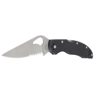 Nóż składany Spyderco Byrd Harrier 2 Black G-10, Combo Edge 8Cr13MoV (BY01GPS2) - Noże - miniaturka - grafika 2