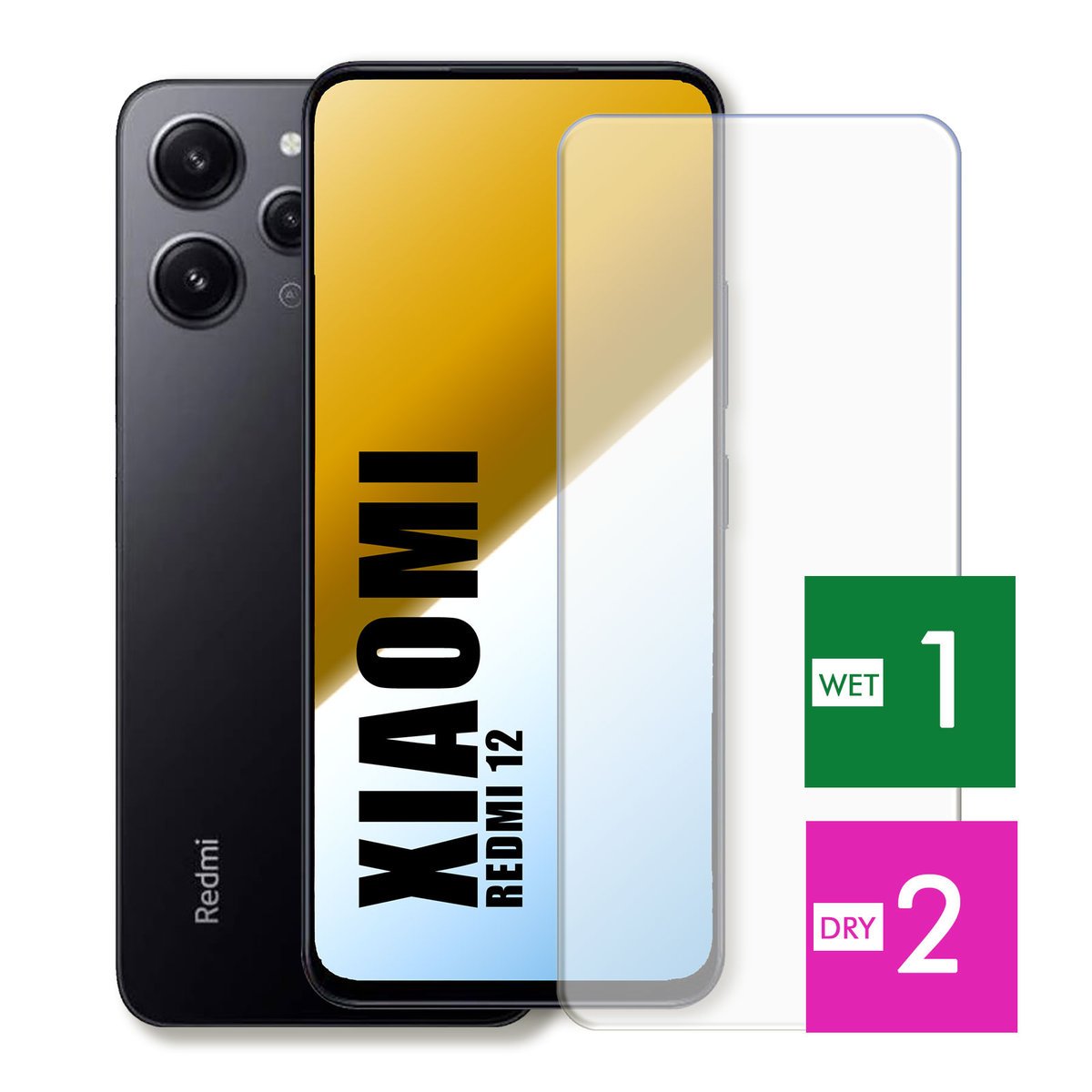 WZMOCNIONE SZKŁO DO XIAOMI REDMI 12 SZYBKA HARTOWANE 9H JAKOŚĆ