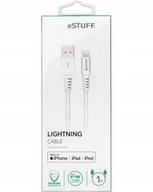 Kable USB - eStuff Kabel do iPhone/iPad Lightning 1M - miniaturka - grafika 1