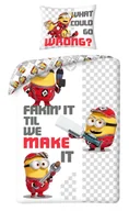 Pościel dla dzieci - Pościel dziecięca Minionki 140x200 cm Halantex Minion Bob Kevin Mikrofibra - miniaturka - grafika 1