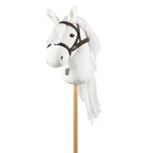Koń Na Kiju Hobby Horse - Biały - By Astrup - Maskotki i pluszaki - miniaturka - grafika 1