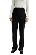 Spodnie damskie - DeFacto Damskie spodnie do biegania z dzianiny na co dzień – standardowy krój, spodnie do joggingu, damskie spodnie do joggingu, dres do joggingu, czarny, 36 - miniaturka - grafika 1