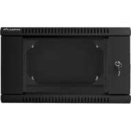 Szafy rack - Lanberg Szafa wisząca dwusekcyjna 19 6U czarna WF02-6606-10""B (WF02-6606-10B) - miniaturka - grafika 1