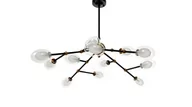 Lampy sufitowe - Lumina Deco Deco NOWOCZESNA LAMPA WISZĄCA MAGICA GLASS - miniaturka - grafika 1