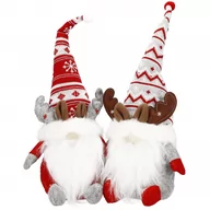 Ozdoby bożonarodzeniowe - Skrzat 50 cm ozdoba świąteczna 2 szt. renifer krasnal świąteczny, gnom - miniaturka - grafika 1